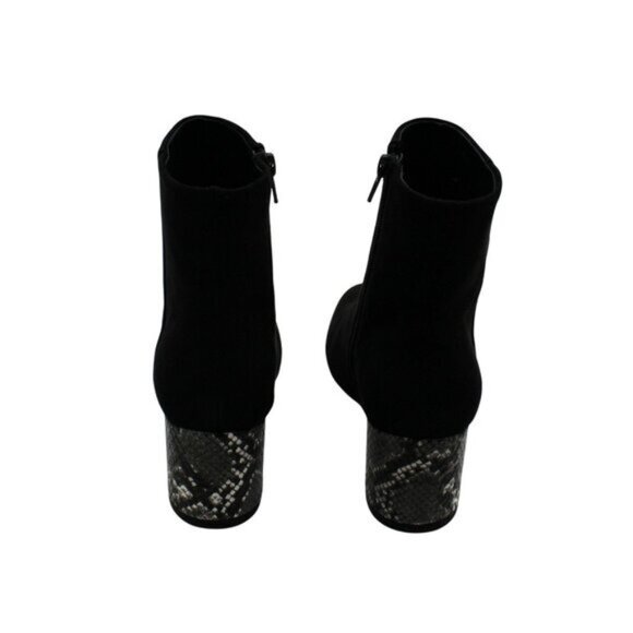 Sugar Womens Olive Faux Suede Zipper Ankle Boots - Picture 2 of 7